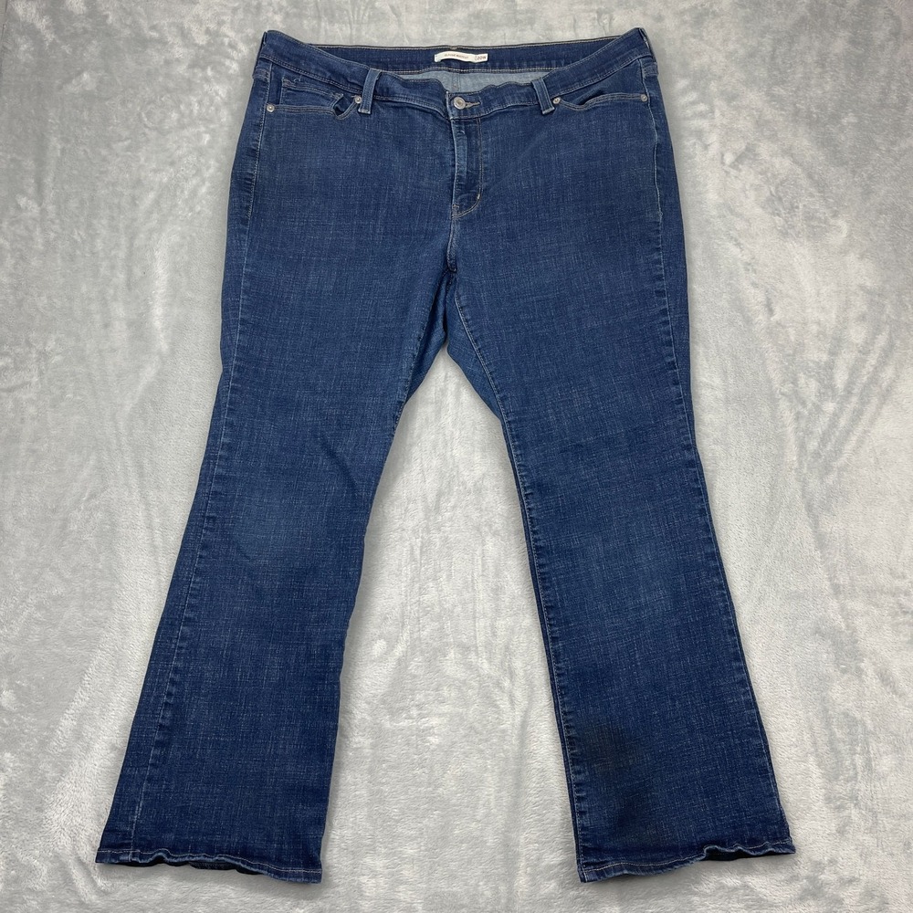 Levi's Bootcut Jeans Womens 20W (40x29) Blue Denim Streetwear Grunge Classic Fit